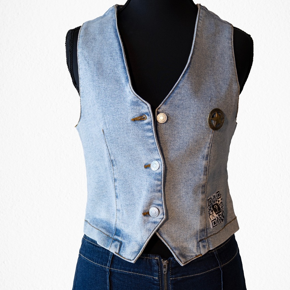 Blue Denim Sheriff waistcoat